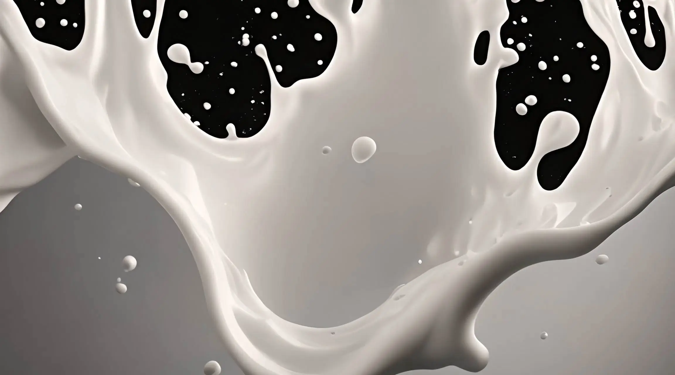 Milk Splash on Dark Background Slow Motion Video
